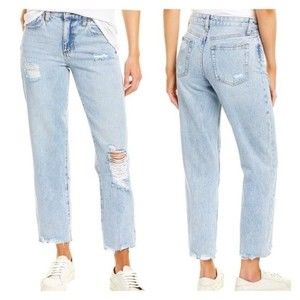 NWT Joe's Jeans Distressed Light Wash Niki Boyfriend Jean in Parksville Size 32